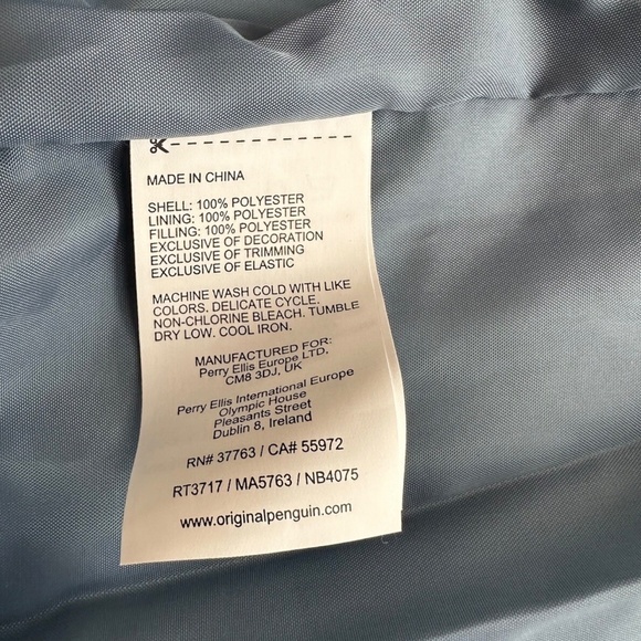 Designer Penguin by Munsingwear Dark Blue Mens Jacket Coat Large L - Picture 6 of 6